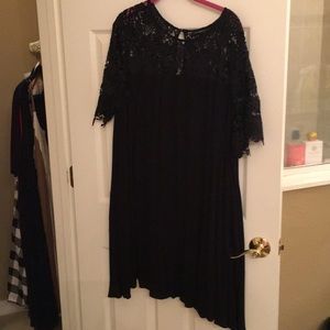 FINAL OFFER Black crochet top dress- Lane Bryant